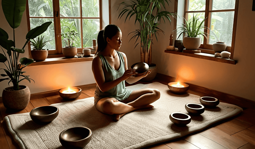 Sound baths for relaxation