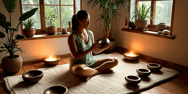 Sound baths for relaxation