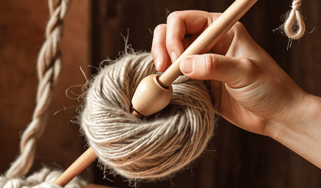 Drop Spindle Spinning Yarn