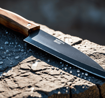 Sharpening Knife Whetstone in use