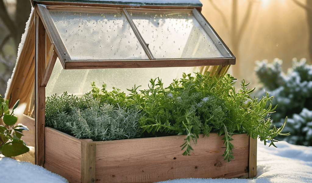 Window Cold-Frame Gardening setup