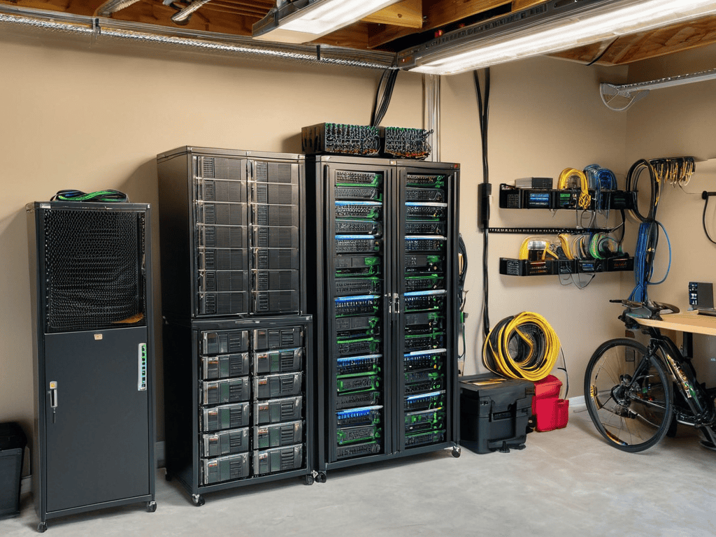 10g Fiber Garage Drop installation