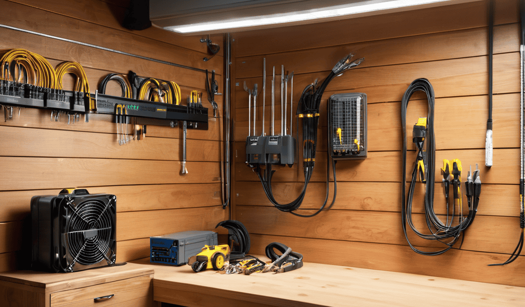 10G Fiber Garage Drop installation