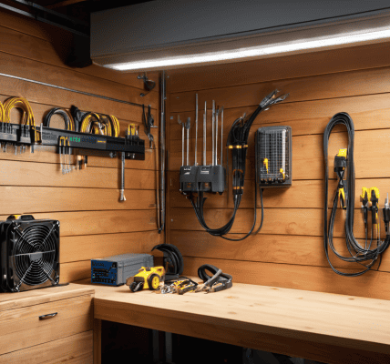 10G Fiber Garage Drop installation