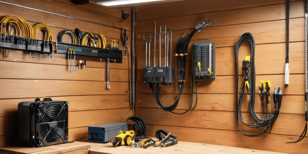 10G Fiber Garage Drop installation