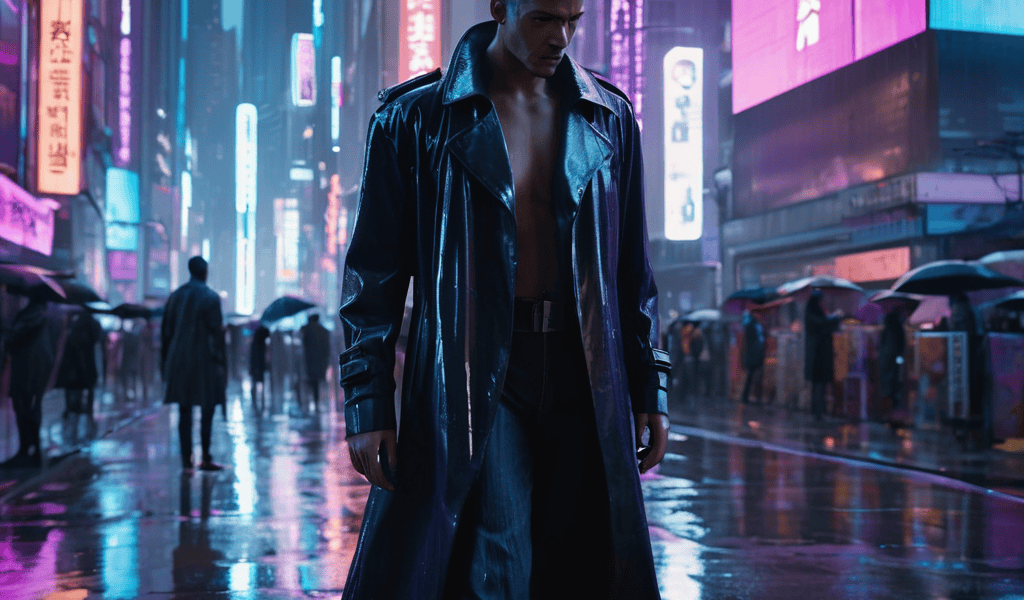 Cyberpunk Street cityscape at night
