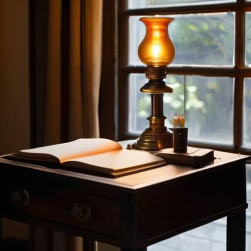 Candlelit Ambience Moody Lighting Antique Desk Accessories Unveiled