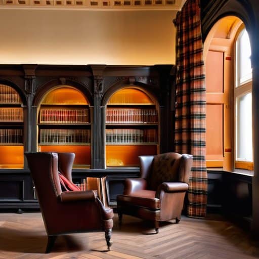 Wrapping It All Up: Candlelit study ambiance
