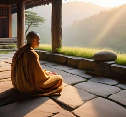 Silent monastery retreat protocols in peaceful setting.
