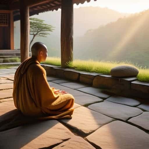 Silent monastery retreat protocols in peaceful setting.